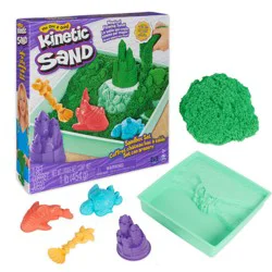 Kinetic Sand™ Green Sand & Molds Sandbox Set