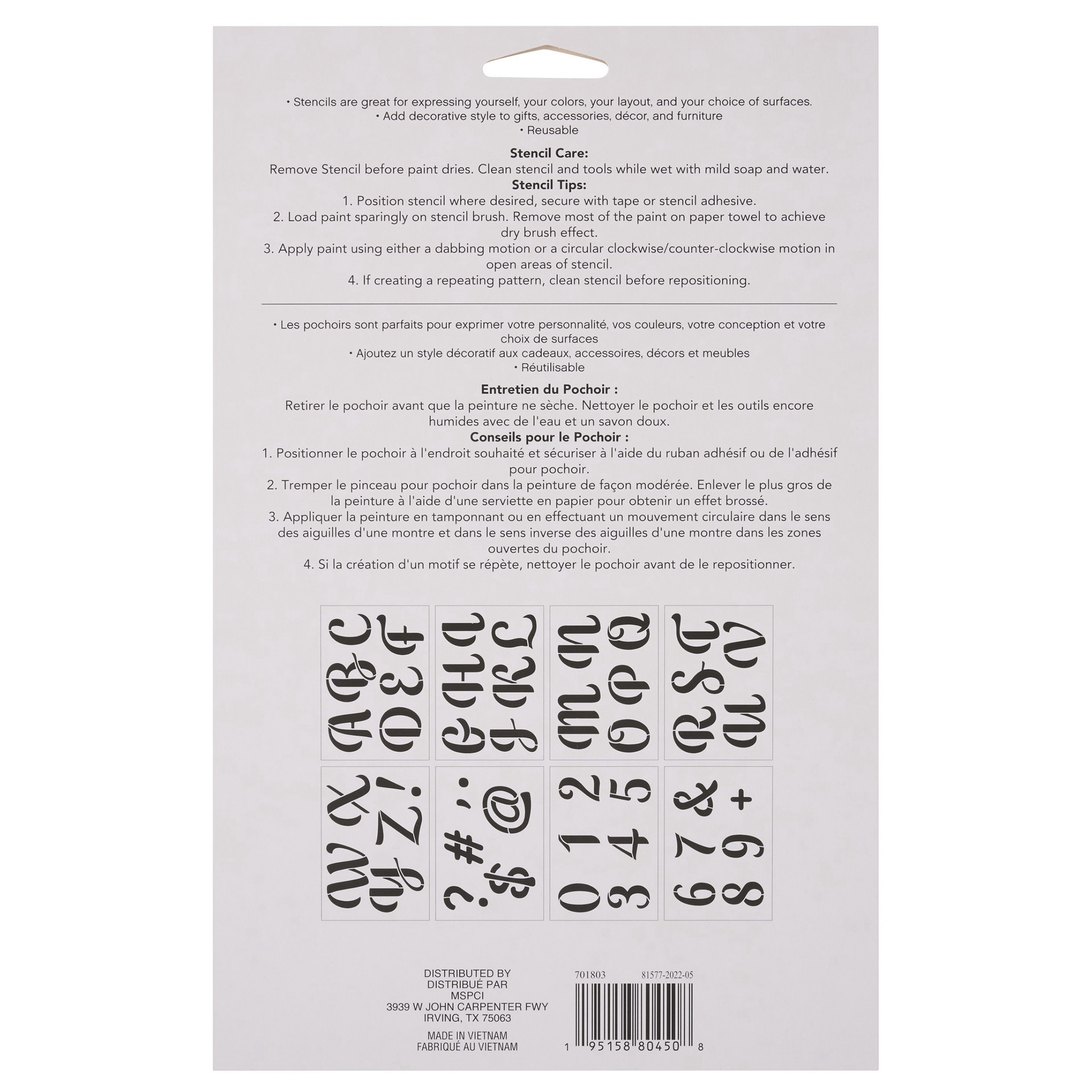 slide 3 of 4, 2.7" Wedding Alphabet Font Stencils By Craft Smart, 2.7 in