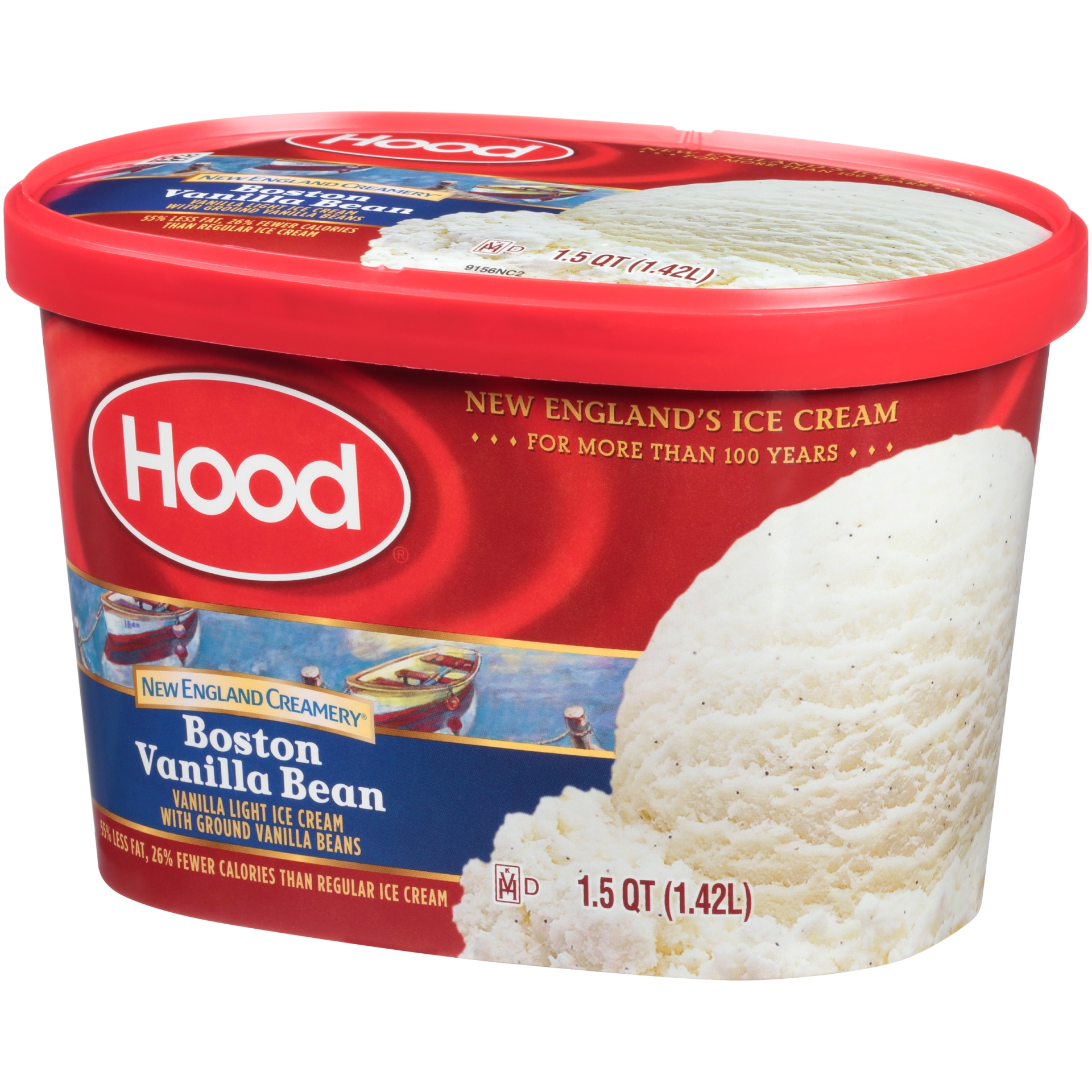 slide 3 of 7, Hood New England Creamery Boston Vanilla Bean Ice Cream, 1.5 qt