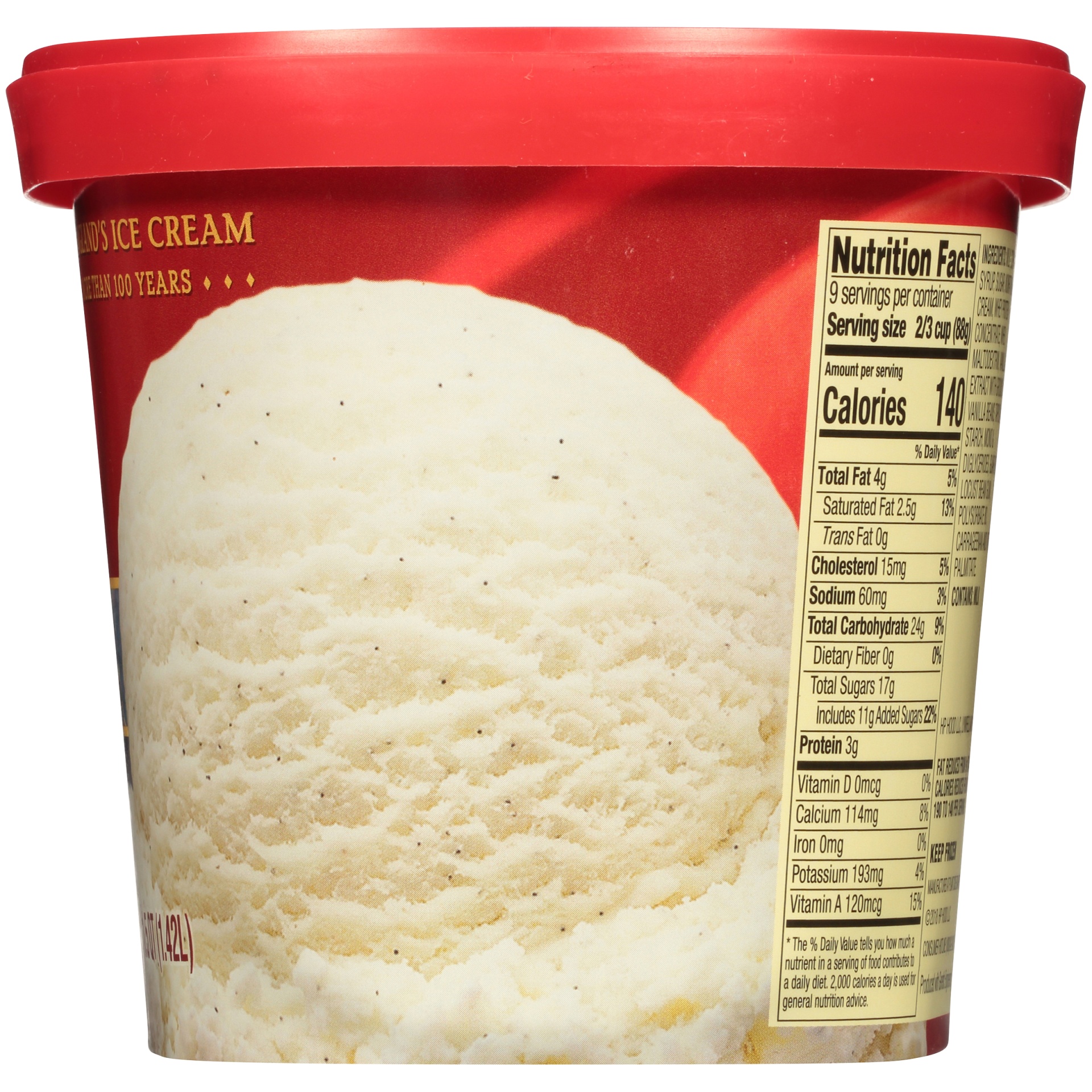 slide 7 of 7, Hood New England Creamery Boston Vanilla Bean Ice Cream, 1.5 qt
