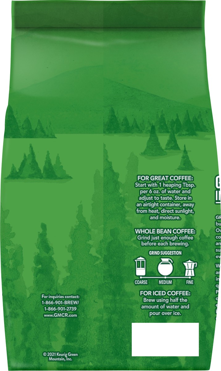 slide 10 of 10, Green Mountain Coffee Roasters Breakfast Blend Light Roast Whole Bean Coffee 18 oz Bag, 18 oz