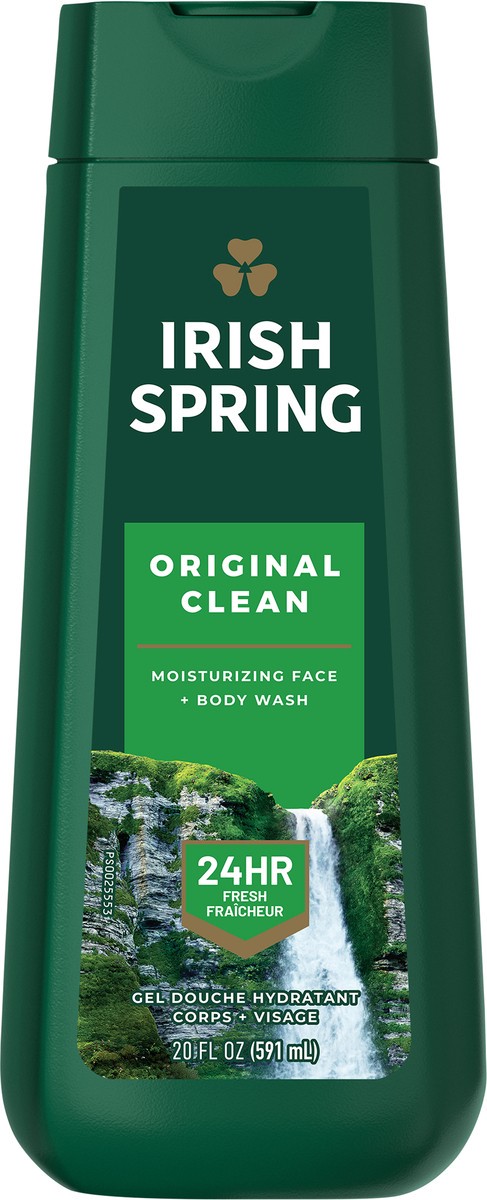 slide 2 of 8, Irish Spring Body Wash for Men, Original Clean Body Wash, 20 Oz, 20 fl oz