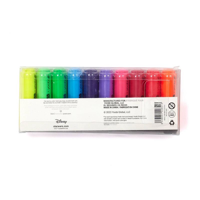 Yoobi Mini Highlighters - Multicolor10 Pack 