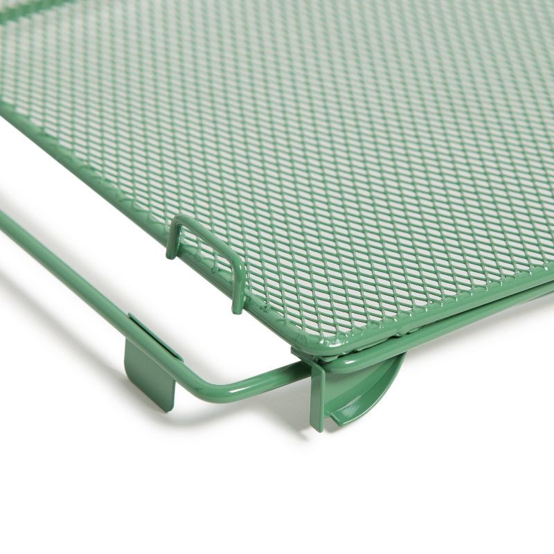 slide 3 of 7, U Brands 12" Mesh Locker Shelf Sage, 1 ct