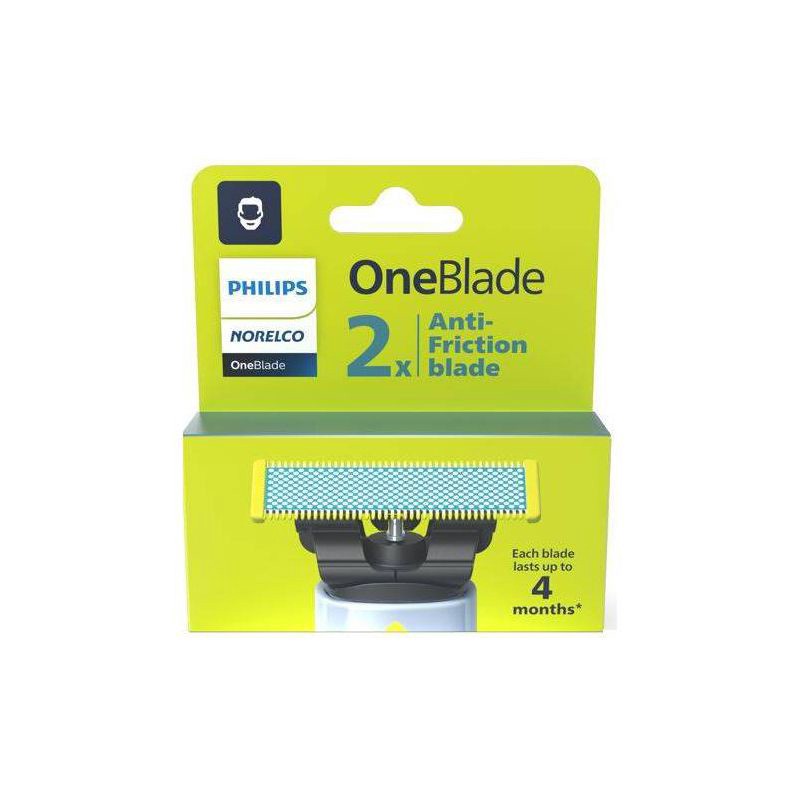 slide 7 of 9, Philips Norelco OneBlade Anti-Friction Replacement Blade - QP225/80 - 2pk, 80 x 2 ct