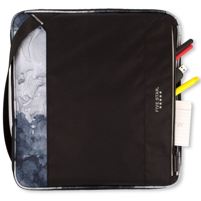 Five Star 1.5" Zipper Binder Black/Gray 1 ct Shipt