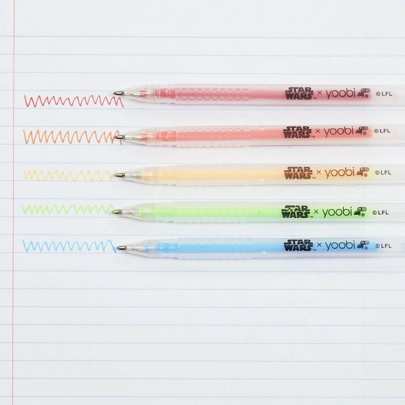 slide 2 of 5, 5pk Star Wars Charm Pens Multicolor Ink - Yoobi, 5 ct