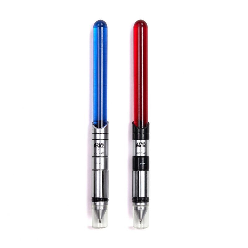 slide 2 of 5, 2pk Lightsaber Pens Black Ink - Yoobi™, 2 ct