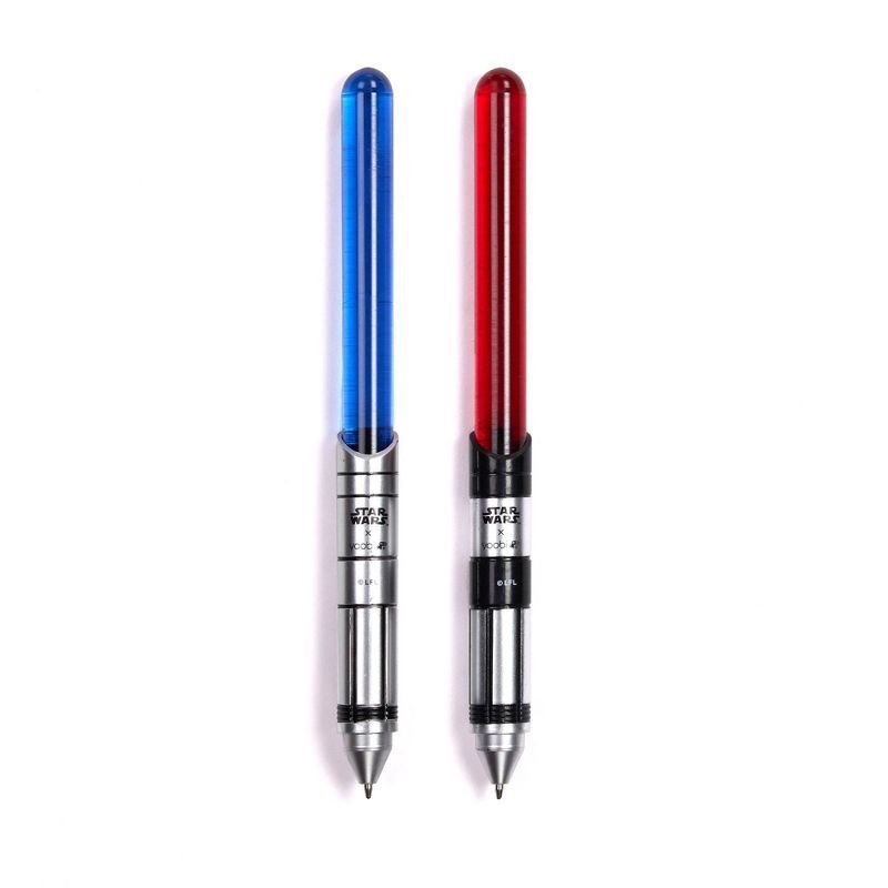 slide 3 of 5, 2pk Lightsaber Pens Black Ink - Yoobi™, 2 ct