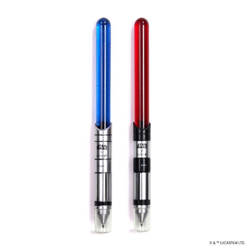 slide 1 of 5, 2pk Lightsaber Pens Black Ink - Yoobi™, 2 ct