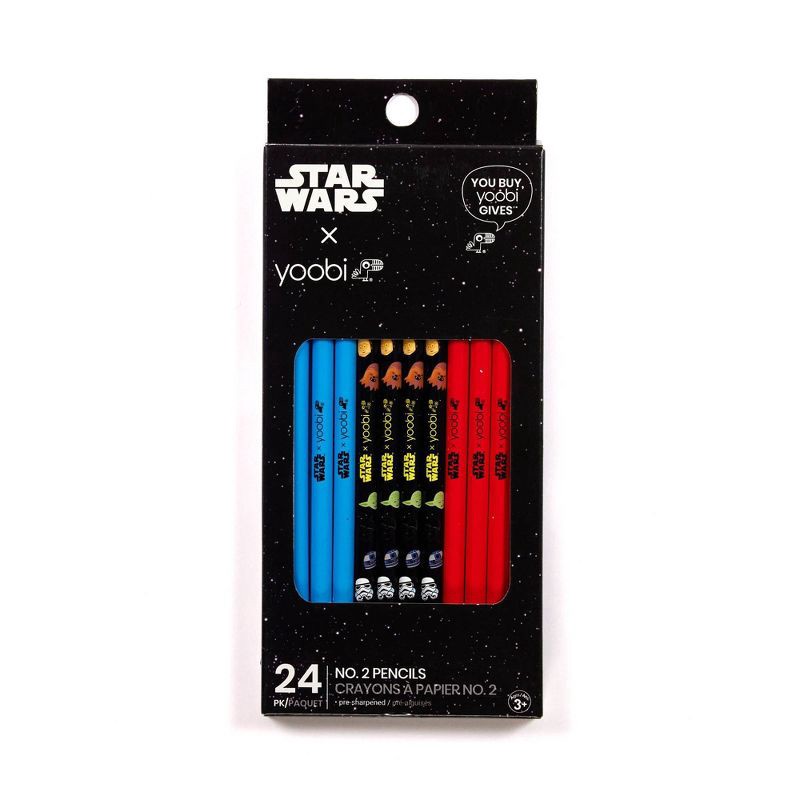 slide 1 of 6, 24pk No.2 Star Wars Pencils - Yoobi, 24 ct