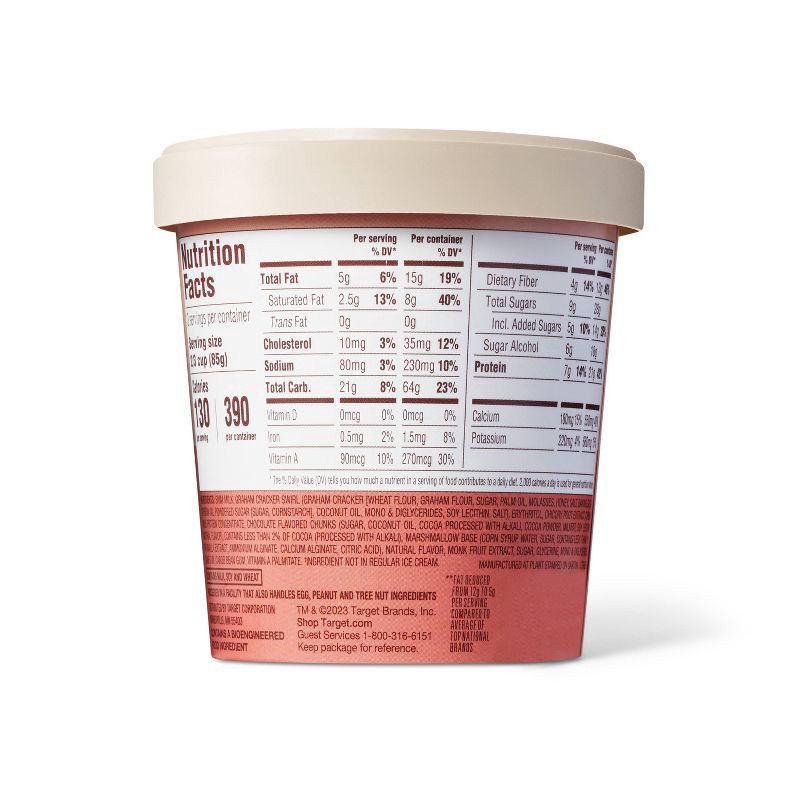 slide 2 of 3, S'mores Reduced Fat Ice Cream - 16 fl oz - Favorite Day™, 16 fl oz