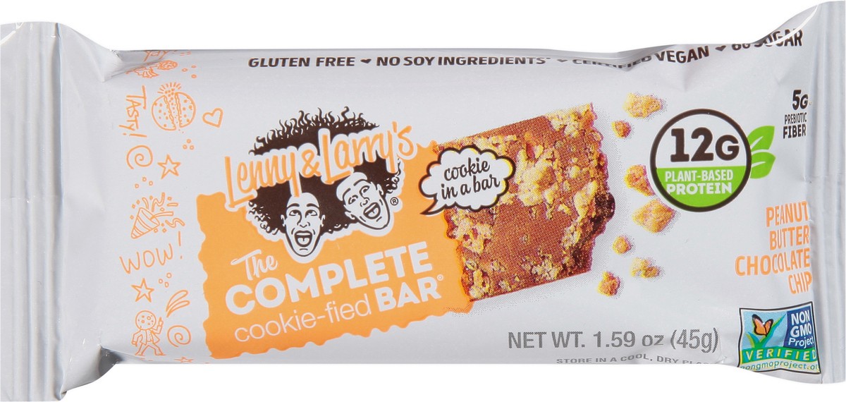 slide 7 of 9, Lenny & Larry's Cookie-fied Bar, Peanut Butter Chocolate Chip - 1.59 oz, 1.59 oz