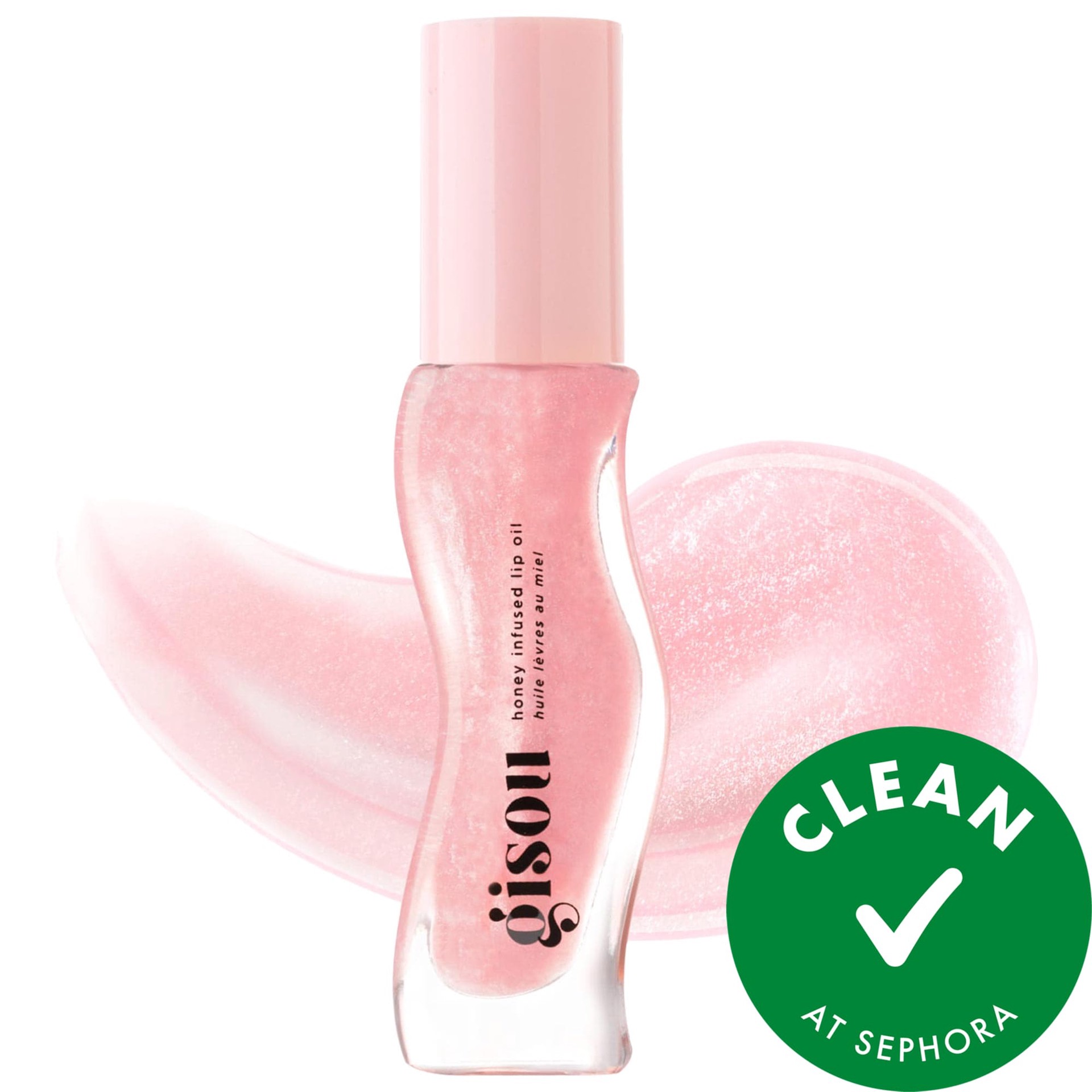 slide 1 of 10, Gisou Honey Infused Hydrating Lip Oil Watermelon Sugar, 0.27 oz