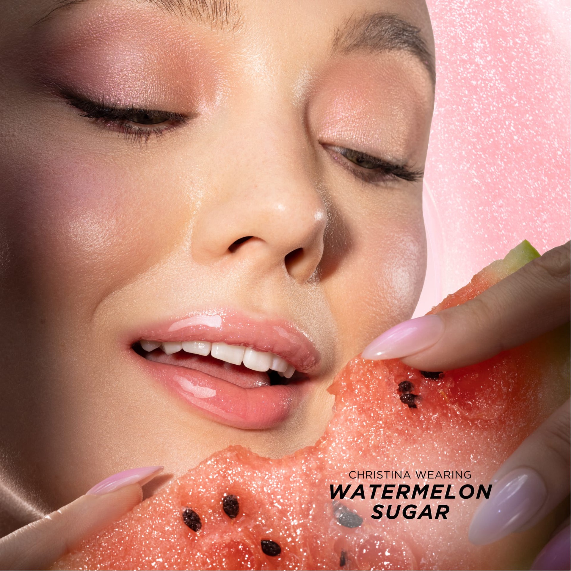 slide 9 of 10, Gisou Honey Infused Hydrating Lip Oil Watermelon Sugar, 0.27 oz