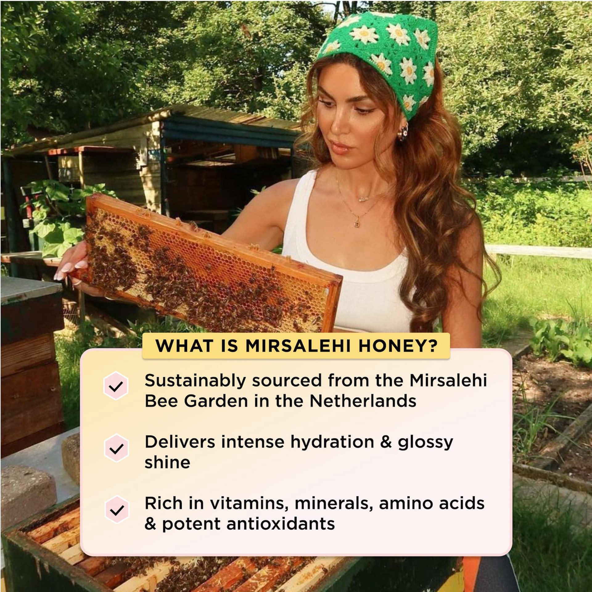 slide 5 of 7, Gisou Wildflower Honey Infused Hair Perfume 1.7 oz / 50 ml, 1.7 oz / 50 ml