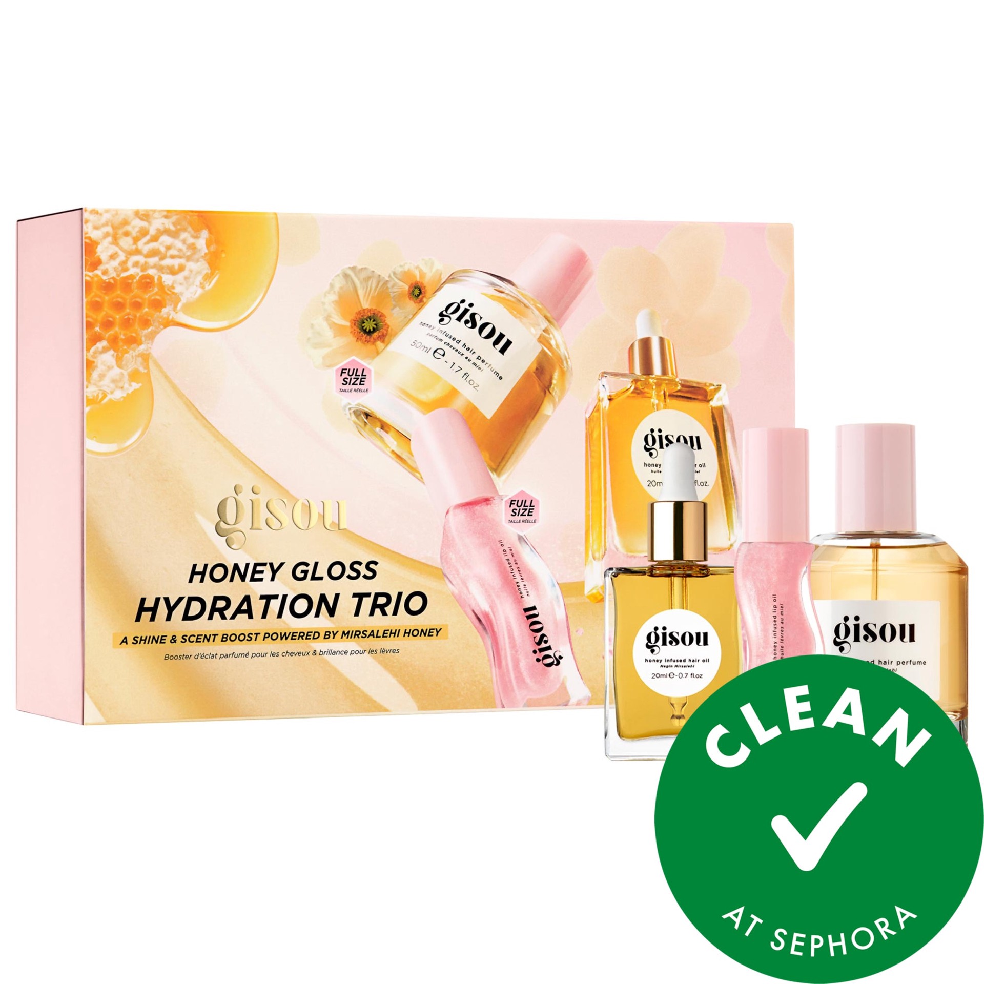 slide 1 of 8, Gisou Honey Gloss Hydration Trio Set, 1 ct