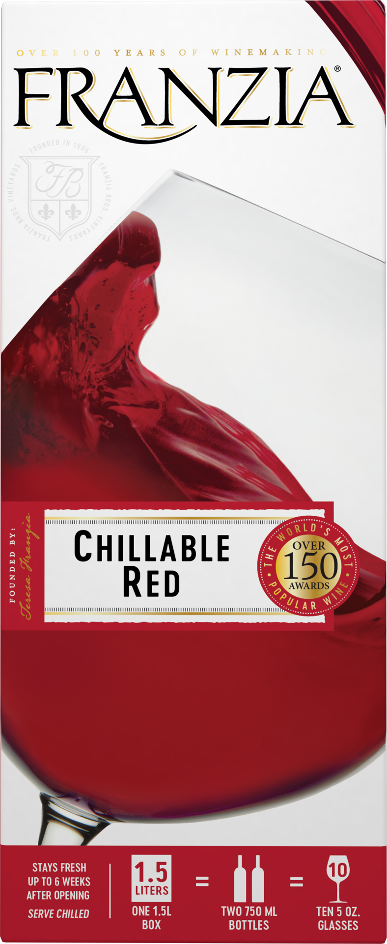 slide 2 of 4, Franzia Sweet Chill Red Box, 1.50 liter