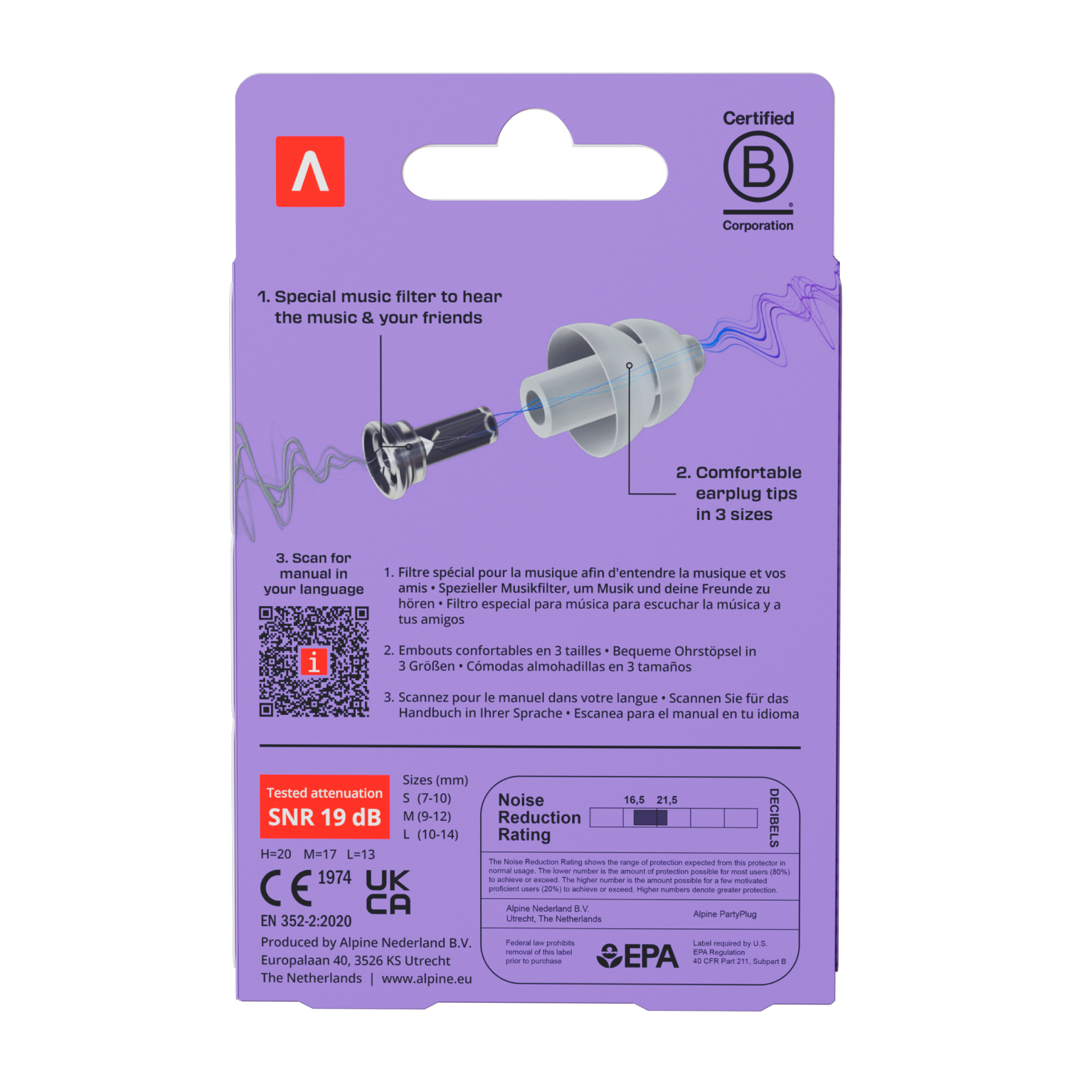 slide 5 of 5, Alpine Partyplug, Multi-Pack, 1 ct