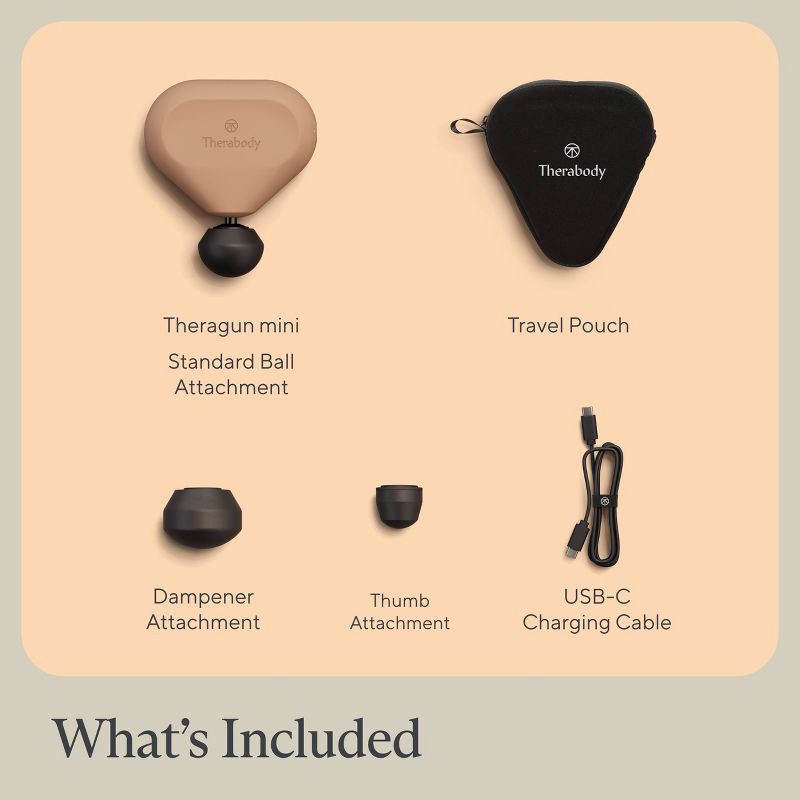 slide 8 of 9, Therabody Theragun mini (2nd Gen) Massage Gun - Desert Rose, 1 ct