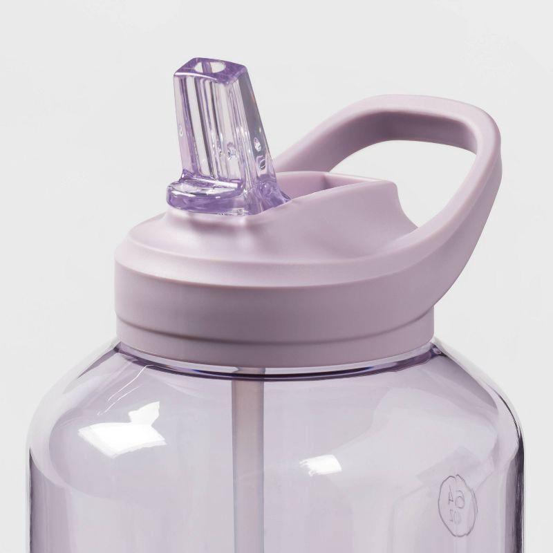 slide 3 of 3, 64oz Plastic Tracker Water Bottle Purple - Room Essentials™, 64 oz