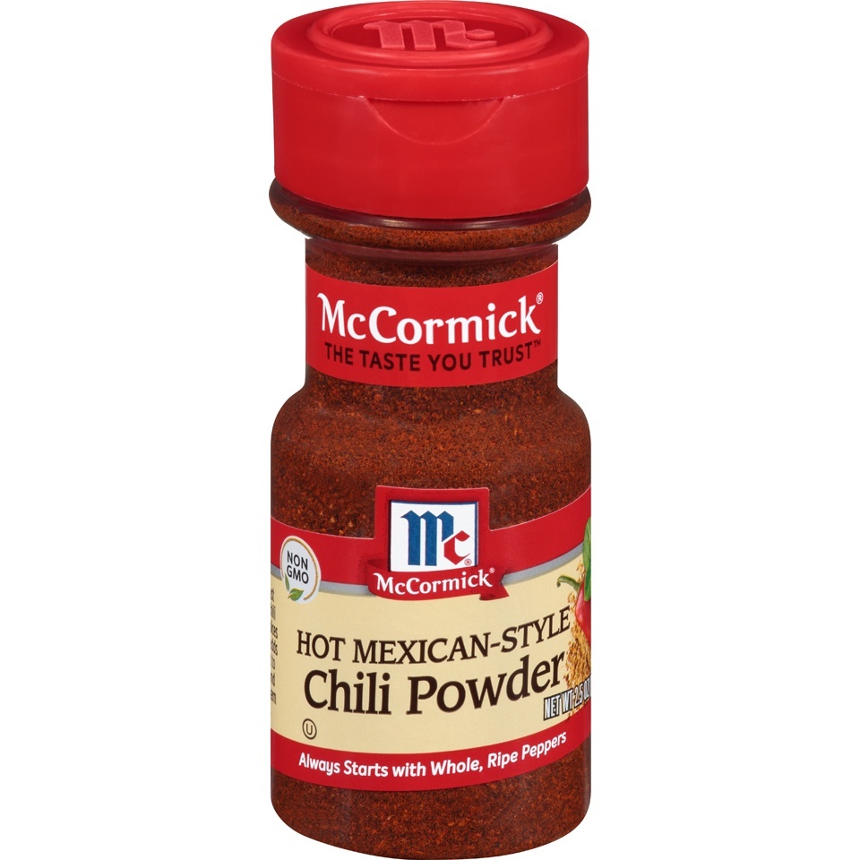 slide 1 of 1, McCormick Hot Mexican-Style Chili Powder, 2.5 oz