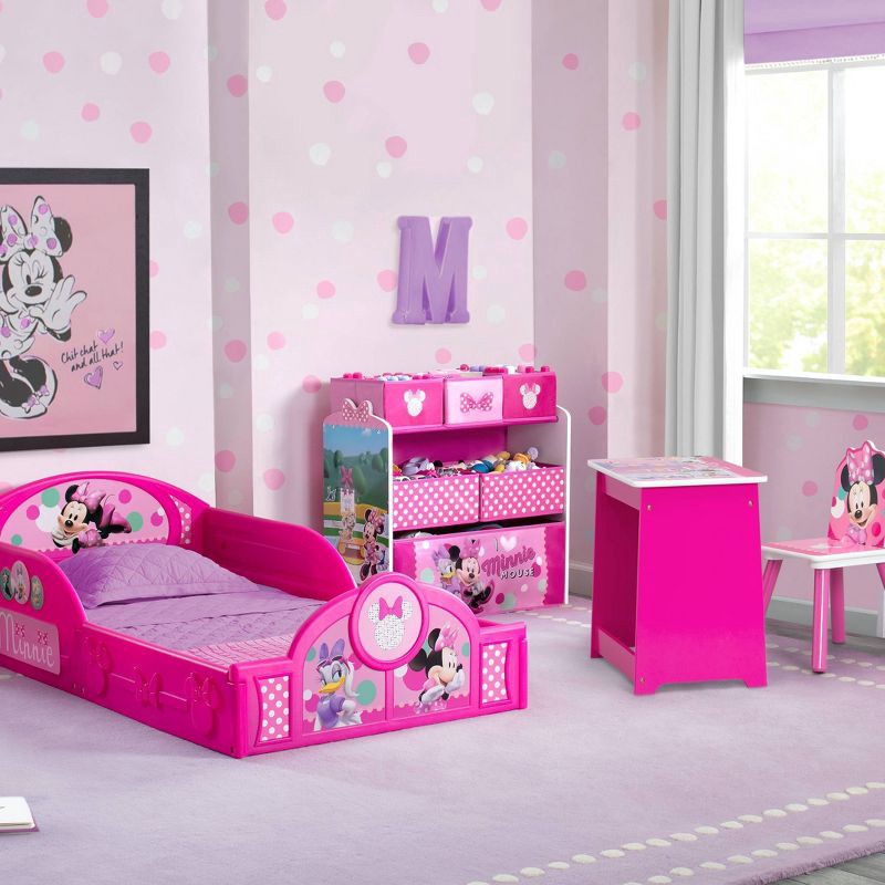 slide 8 of 12, Delta Children Minnie Mouse Room Box Bedroom Set - 4pc, 4 ct