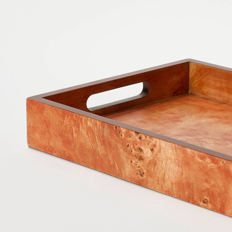 slide 2 of 4, Threshold designed w/Studio McGee Burl Wood Tray - Threshold designed with Studio McGee, 1 ct