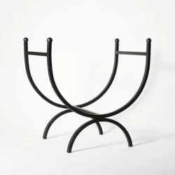 Threshold designed w/Studio McGee Metal Log Holder - Threshold designed with Studio McGee