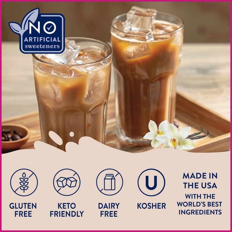 slide 3 of 6, Jordan's Skinny Mixes Naturally Sweetened Sugar Free Vanilla Bean Coffee Flavoring Syrup - 12.7 fl oz, 12.7 fl oz