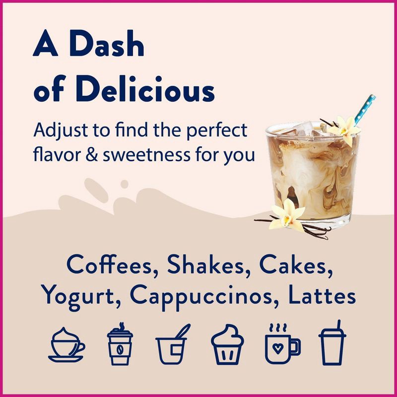 slide 6 of 6, Jordan's Skinny Mixes Naturally Sweetened Sugar Free Vanilla Bean Coffee Flavoring Syrup - 12.7 fl oz, 12.7 fl oz