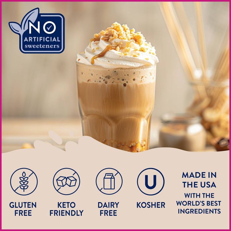 slide 3 of 6, Jordan's Skinny Mixes Naturally Sweetened Sugar Free salted Caramel Coffee Flavoring Syrup - 12.7 fl oz, 12.7 fl oz