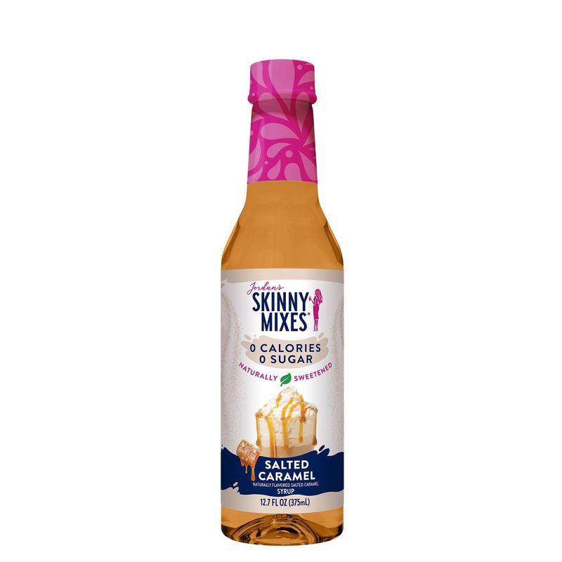 slide 1 of 6, Jordan's Skinny Mixes Naturally Sweetened Sugar Free salted Caramel Coffee Flavoring Syrup - 12.7 fl oz, 12.7 fl oz