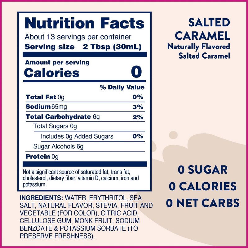 slide 5 of 6, Jordan's Skinny Mixes Naturally Sweetened Sugar Free salted Caramel Coffee Flavoring Syrup - 12.7 fl oz, 12.7 fl oz