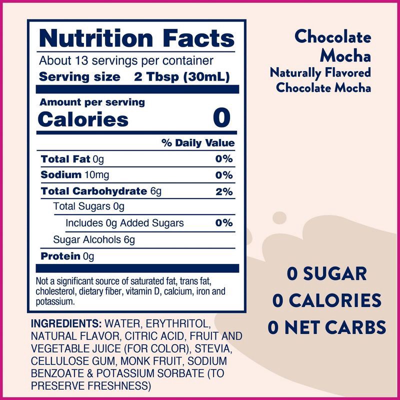 slide 5 of 6, Jordan's Skinny Mixes Naturally Sweetened Sugar Free Chocolate Mocha Coffee Flavoring Syrup - 12.7 fl oz, 12.7 fl oz