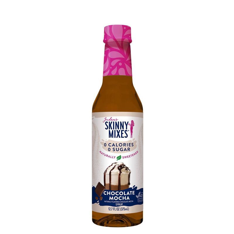 slide 1 of 6, Jordan's Skinny Mixes Naturally Sweetened Sugar Free Chocolate Mocha Coffee Flavoring Syrup - 12.7 fl oz, 12.7 fl oz