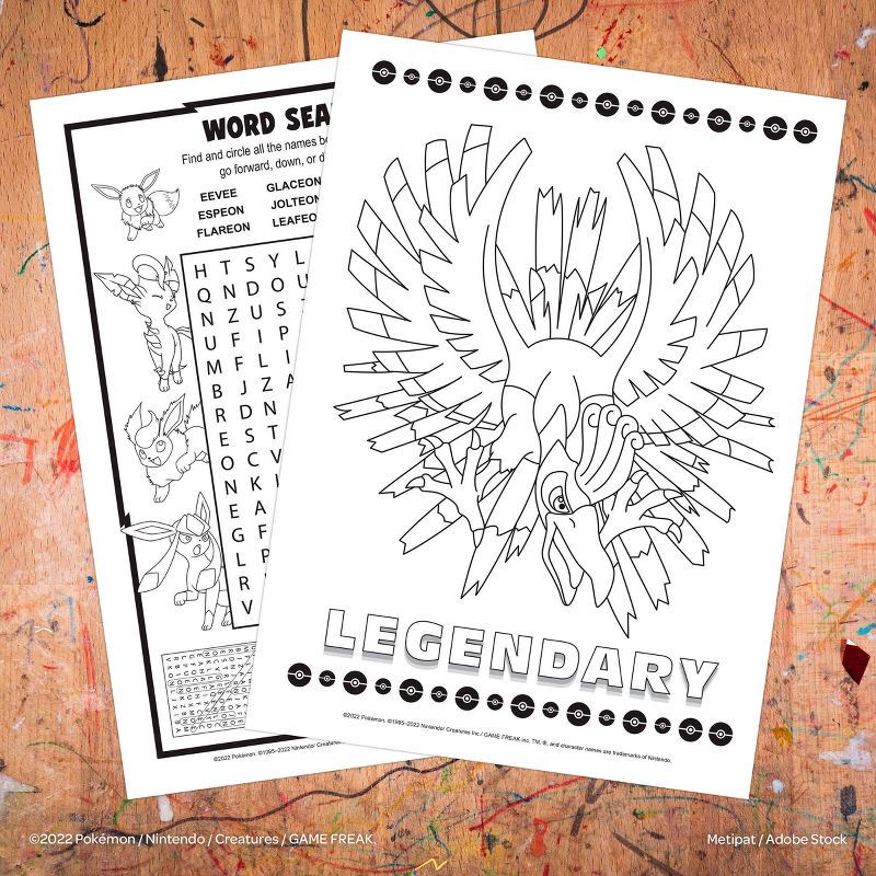 slide 4 of 5, Bendon Pokemon Coloring Book with Crayons, 1 ct