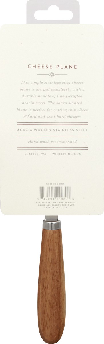 slide 4 of 8, Acacia Twine Acacia Cheese Plane - EA, 1 ct