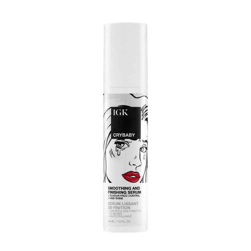 slide 1 of 8, IGK Crybaby Anti-Frizz Smoothing Serum - 1.5 fl oz - Ulta Beauty, 1.5 fl oz