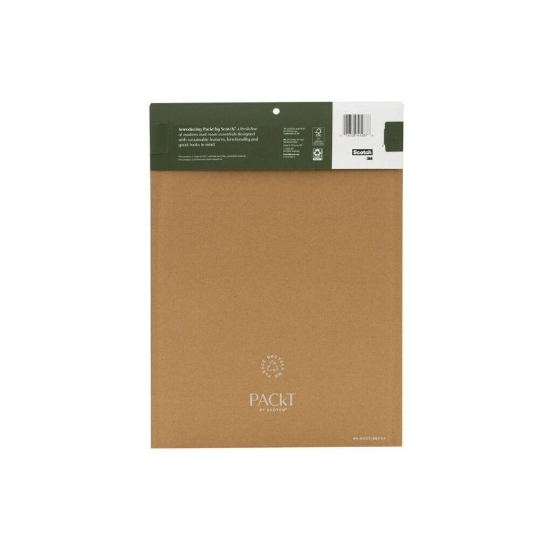 slide 1 of 4, Scotch 2pk Packt Large Mailer: Self-Adhesive Padded Envelopes, 15"x10", Beige, Mailing & Packaging, 2 ct