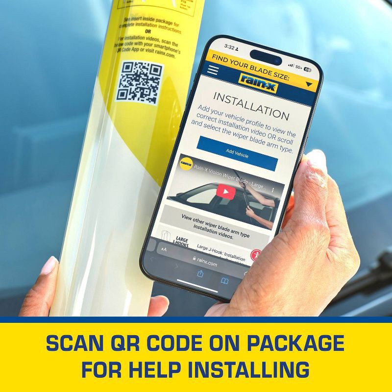 slide 6 of 6, Rain-X 24" Vision Wiper Blade, 1 ct