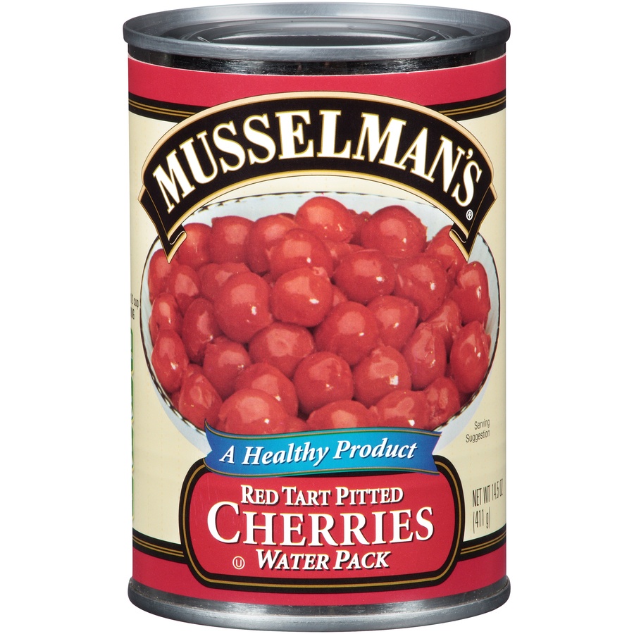 slide 1 of 1, Musselman's Cherries Red Pitted, 14.5 oz