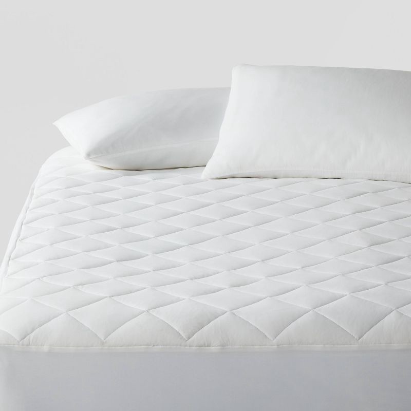 slide 3 of 3, Full Cool Touch Waterproof Mattress Pad - Threshold™: Hypoallergenic Protector, Fits 18" Depth, Moisture-Wicking, 1 ct