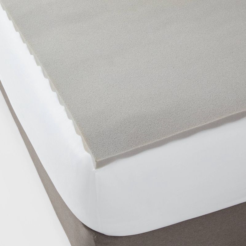 slide 2 of 3, Queen 1.5" Reversible Memory Foam Mattress Topper - Room Essentials™, 1 ct