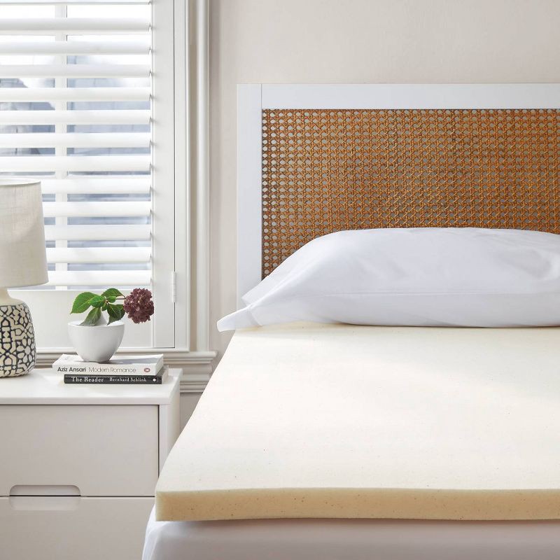 slide 4 of 4, Twin 1.5" Performance Memory Foam Mattress Topper - Threshold™, 1 ct