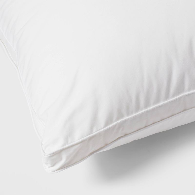 slide 4 of 4, Standard/Queen Machine Washable Firm Performance Bed Pillow White - Threshold™, 1 ct