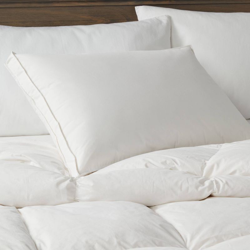 slide 2 of 4, Standard/Queen Firm Feather & Down Bed Pillow - Threshold™, 1 ct