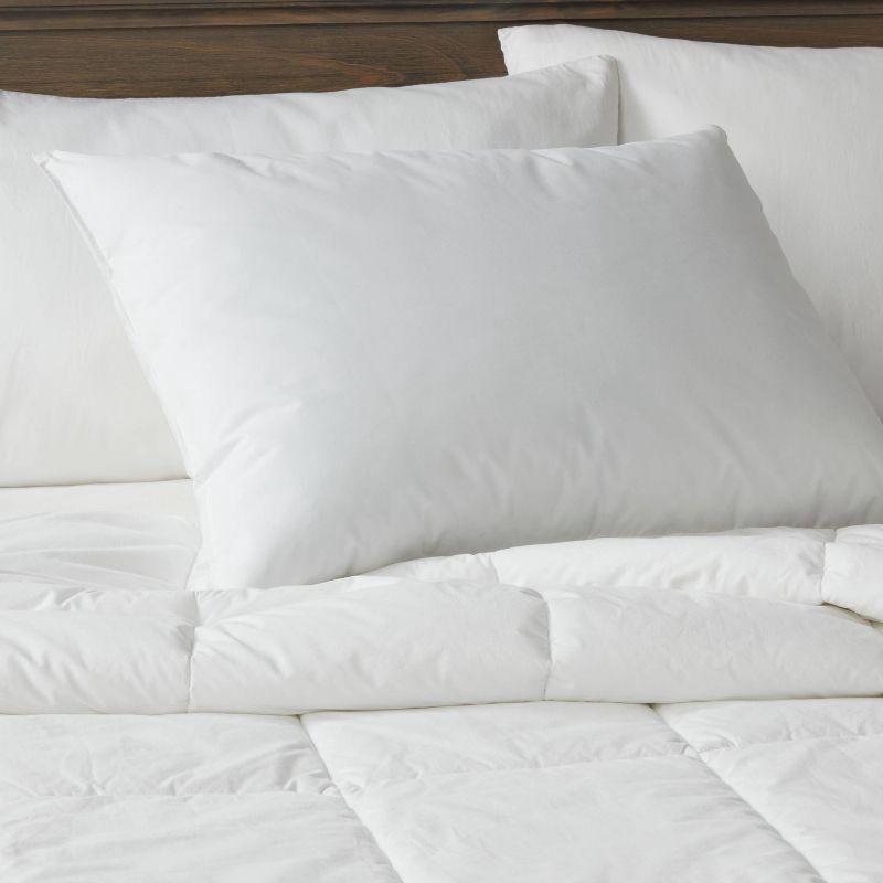 slide 2 of 4, Standard/Queen Medium Microgel Down Alternative Bed Pillow - Threshold™, 1 ct