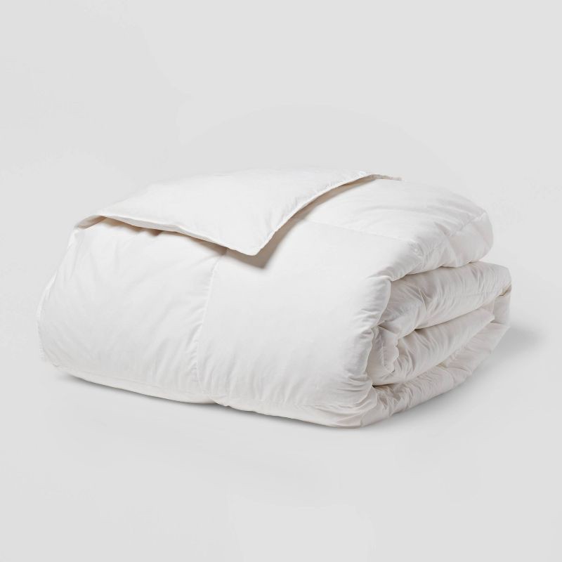 slide 4 of 5, Full/Queen All Seasons Feather & Down Comforter - Threshold™: Hypoallergenic, 240 Thread Count, OEKO-TEX Certified, 1 ct