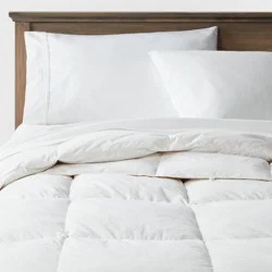 Full/Queen All Seasons Feather & Down Comforter - Threshold™: Hypoallergenic, 240 Thread Count, OEKO-TEX Certified